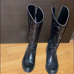 Anine Bing Distressed Riding Boots